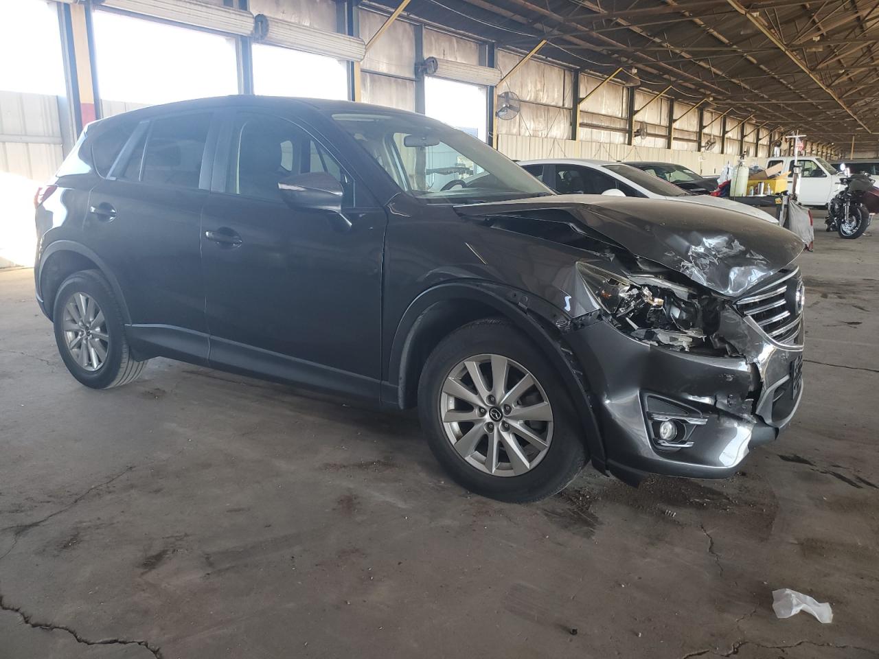 2016 Mazda CX-5 VIN JM3KE2CY7G0767837 Copart auction photo, front end damage thumbnail 4