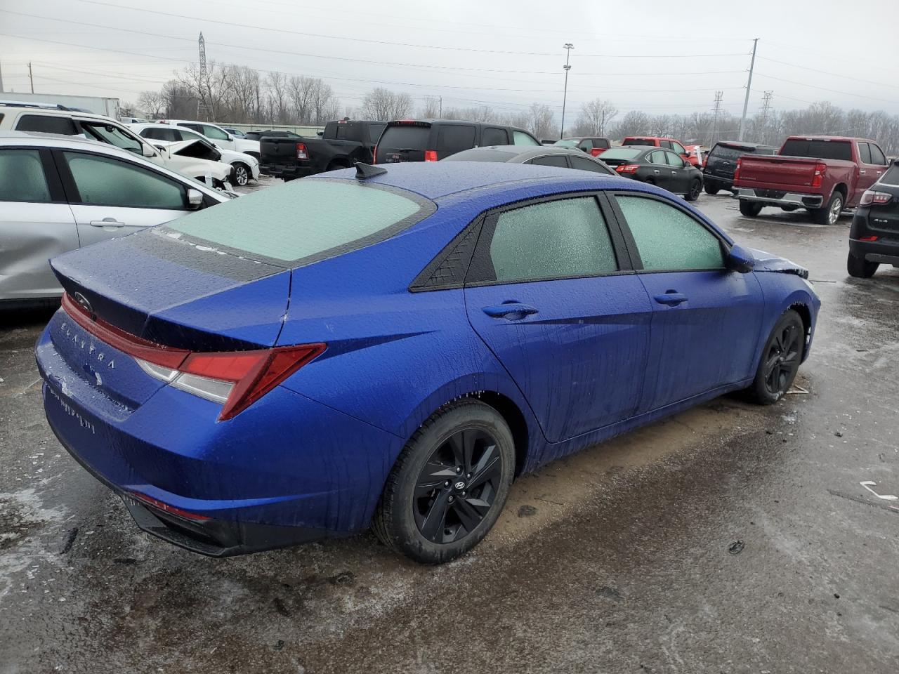 2022 Hyundai Elantra VIN KMHLS4AG5NU334966 Copart auction photo, front end damage thumbnail 3