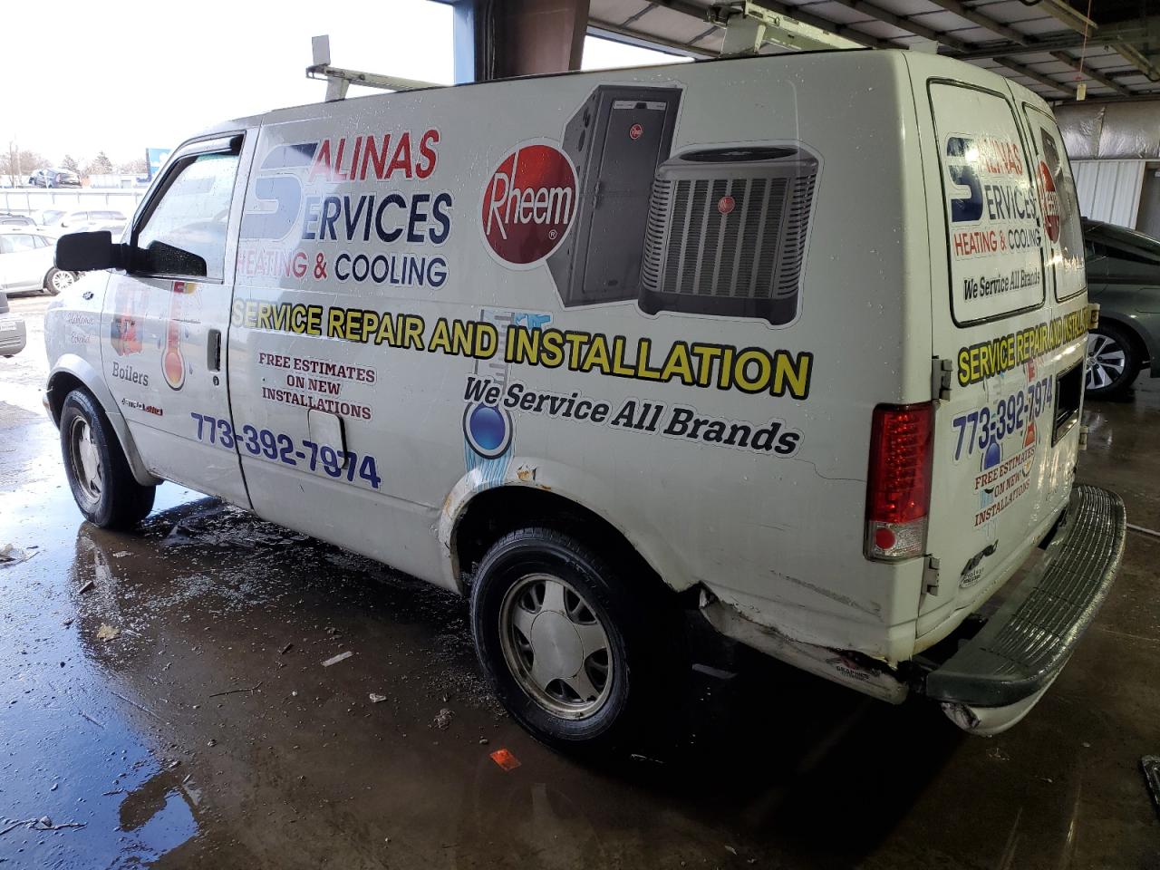 2002 Chevrolet Astro VIN 1GCDL19X62B134890 Copart auction photo, rear end damage thumbnail 2