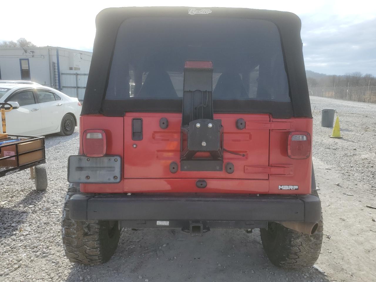 1999 Jeep Wrangler VIN 1J4FY19S6XP402517 Copart auction photo, front end / undercarriage damage thumbnail 6