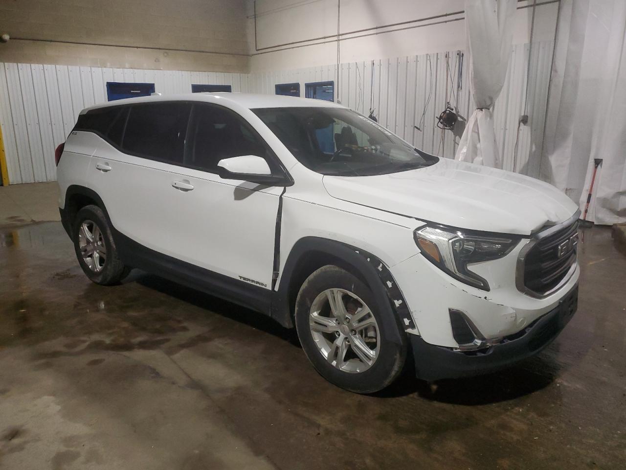 2018 GMC Terrain VIN 3GKALMEVXJL142274 Copart auction photo, front end / side damage thumbnail 4