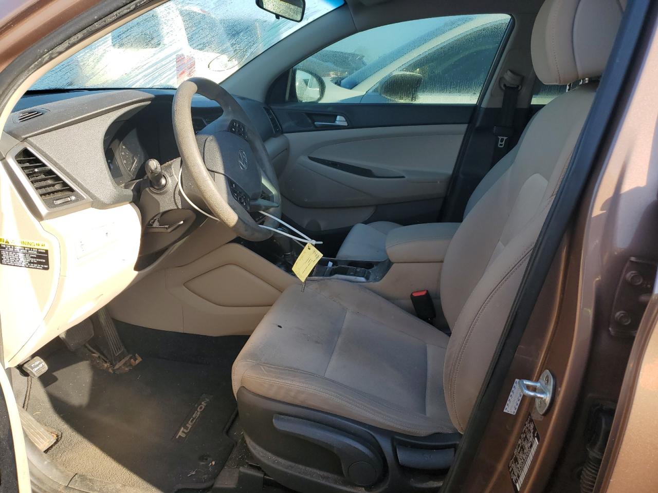 2017 Hyundai Tucson VIN KM8J23A41HU576424 Copart auction photo, front end damage thumbnail 7
