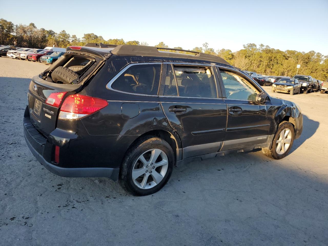 2014 Subaru Outback VIN 4S4BRBCCXE3217816 Copart auction photo, rollover damage thumbnail 3
