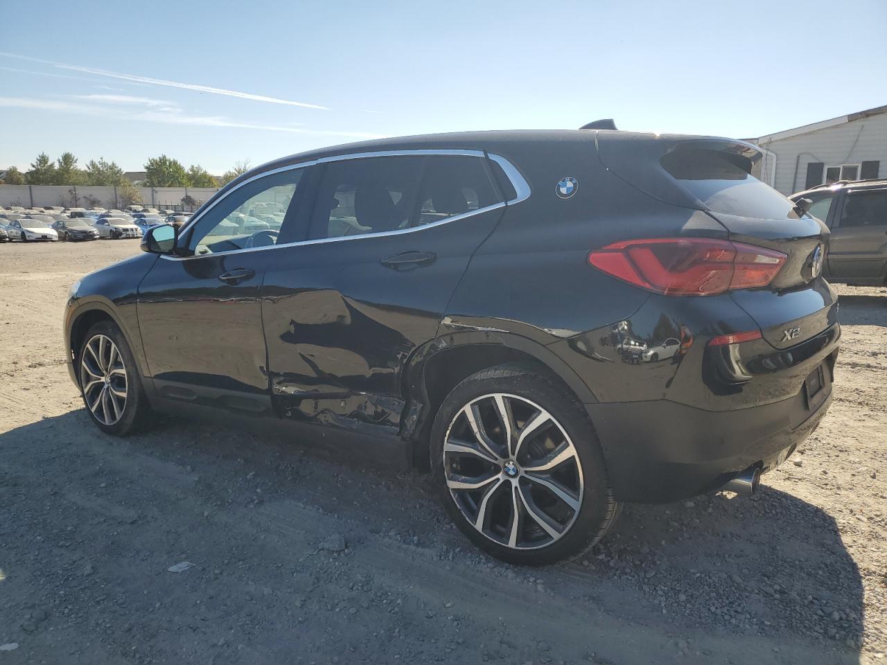 2018 BMW X2 VIN WBXYJ5C30JEF80301 Copart auction photo, side / rear end damage thumbnail 2