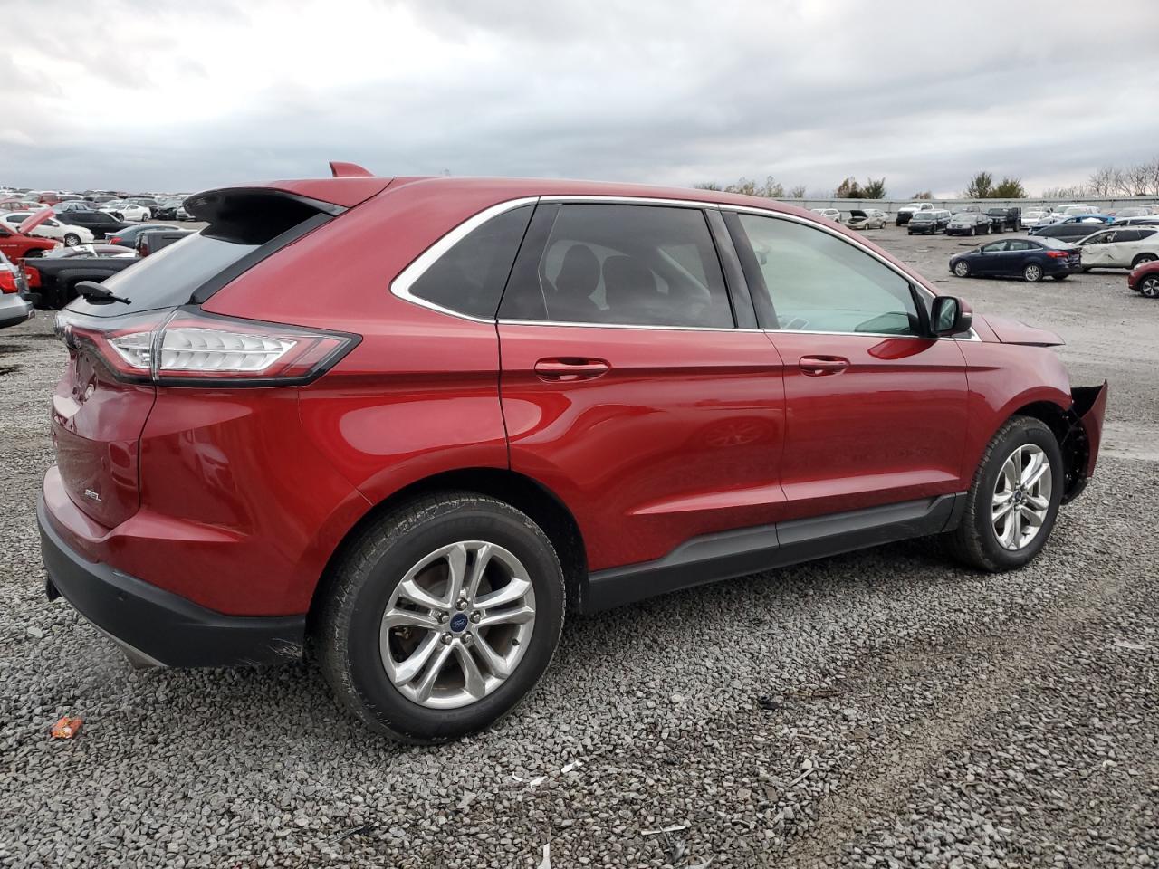 2017 Ford Edge VIN 2FMPK3J81HBB71733 Copart auction photo, front end / minor dent/scratches damage thumbnail 3
