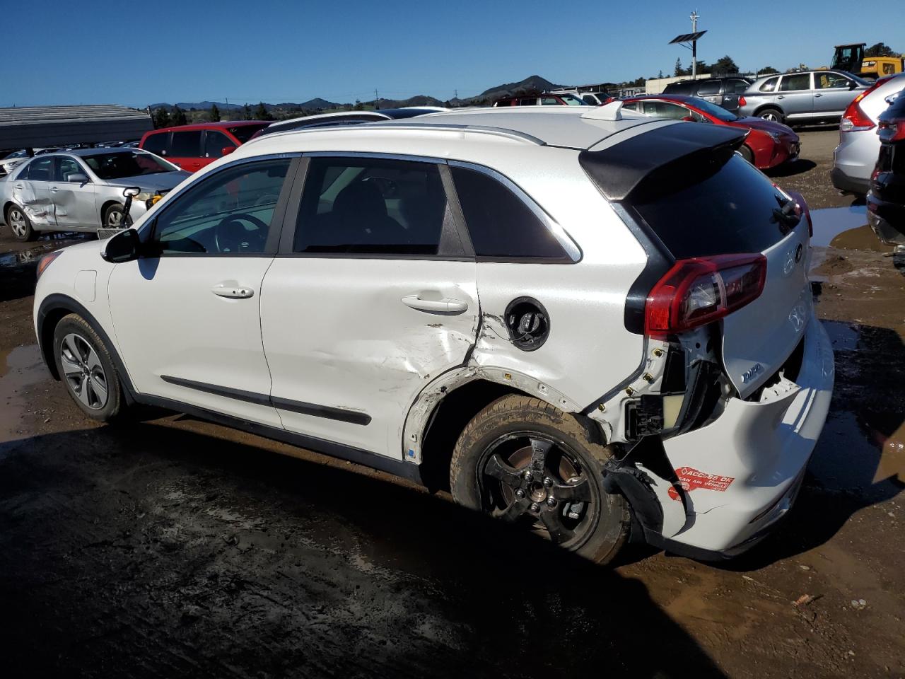 2018 KIA Niro VIN KNDCD3LD2J5161603 Copart auction photo, rear end / side damage thumbnail 2