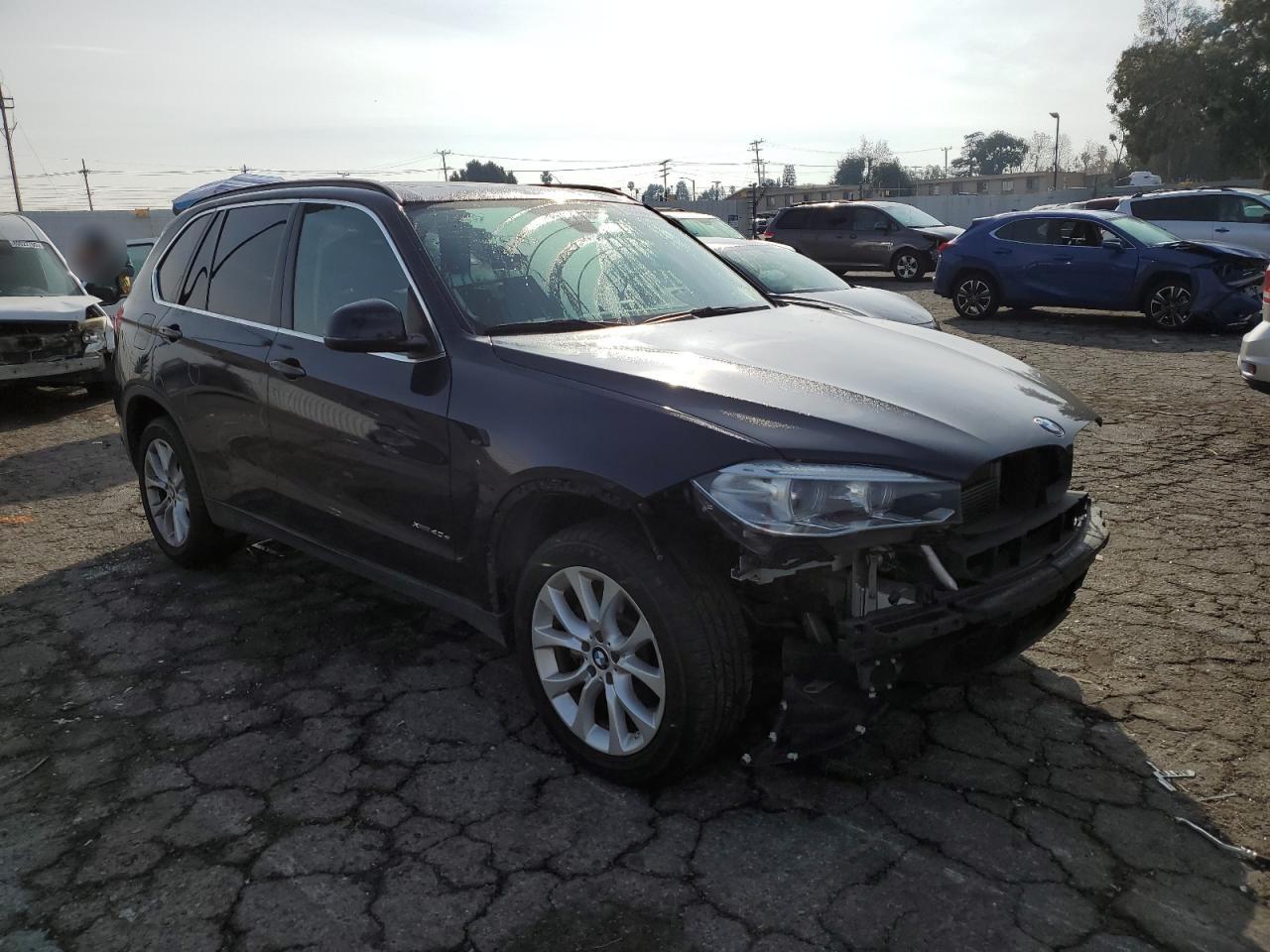 2016 BMW X5 VIN 5UXKT0C51G0F75369 Copart auction photo, front end / side damage thumbnail 4