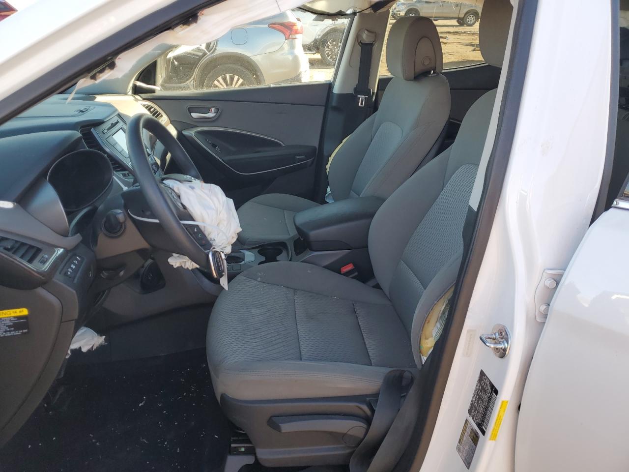 2017 Hyundai Santa Fe VIN 5XYZTDLB7HG391558 Copart auction photo, all over damage thumbnail 7