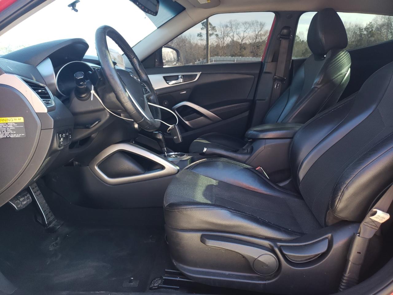 2013 Hyundai Veloster VIN KMHTC6AD3DU142880 Copart auction photo, front end / side damage thumbnail 7