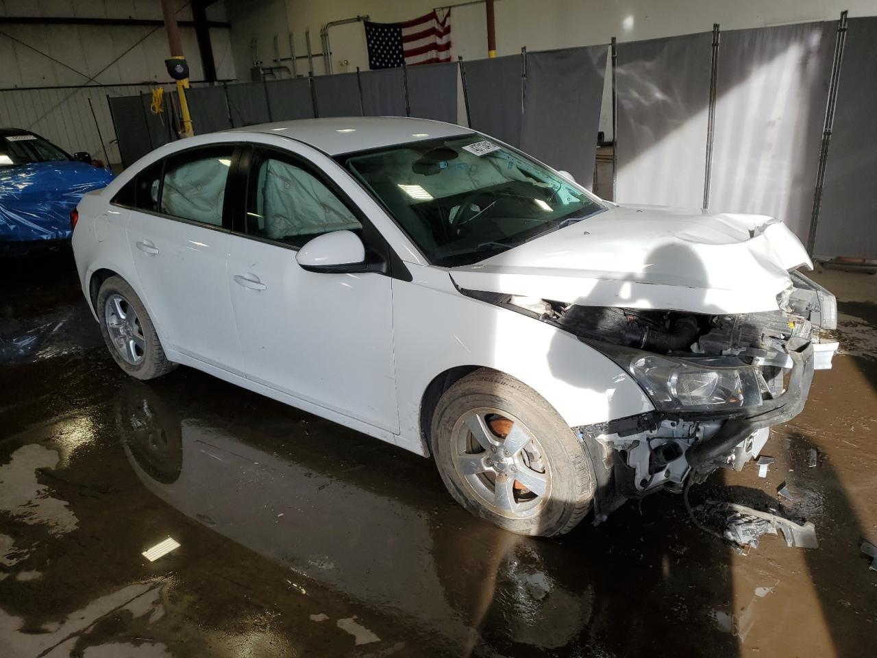 2015 Chevrolet Cruze VIN 1G1PC5SB5F7131189 Copart auction photo, front end / side damage thumbnail 4