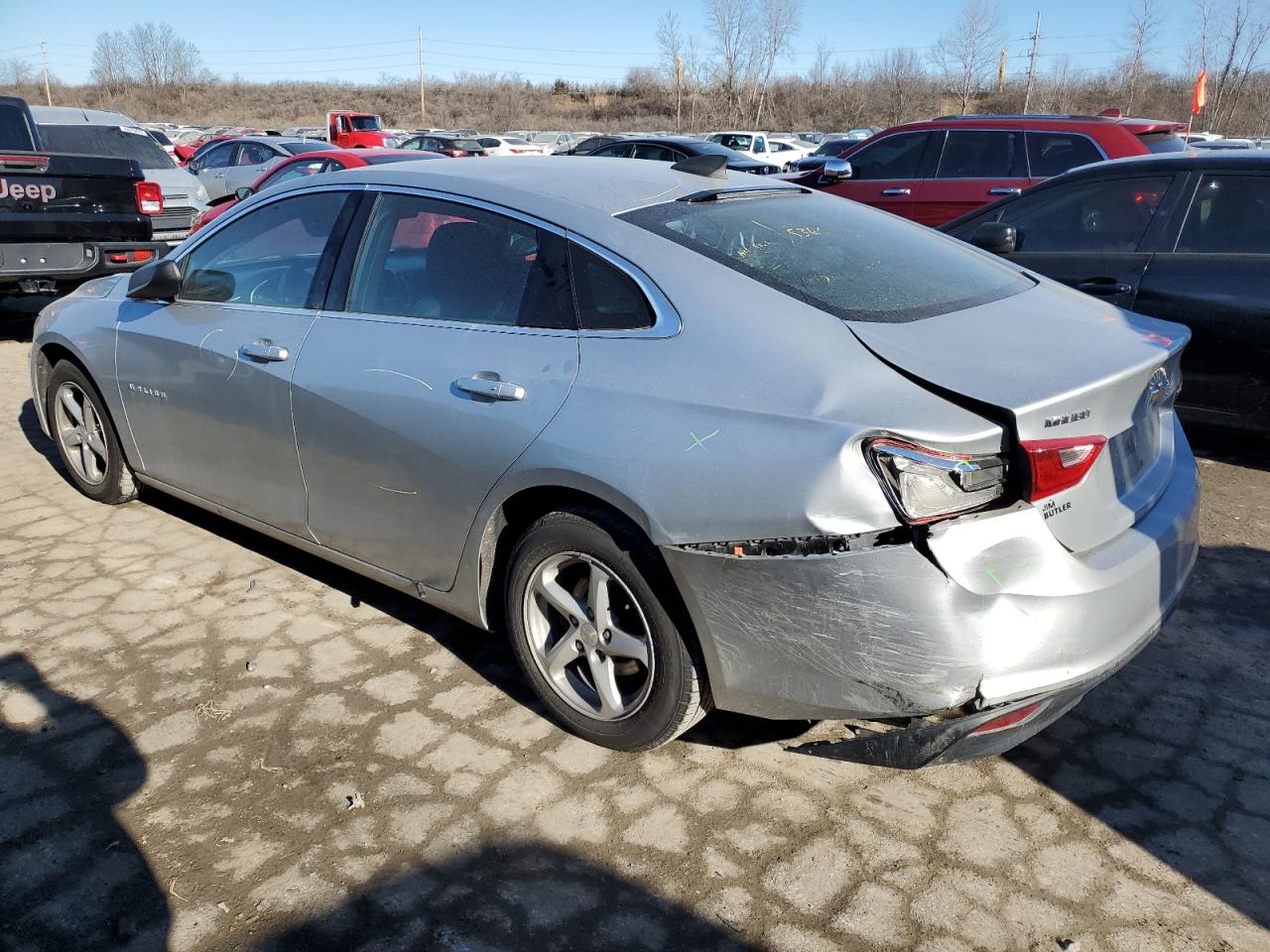 2016 Chevrolet Malibu VIN 1G1ZB5ST9GF341659 Copart auction photo, side / rear end damage thumbnail 2