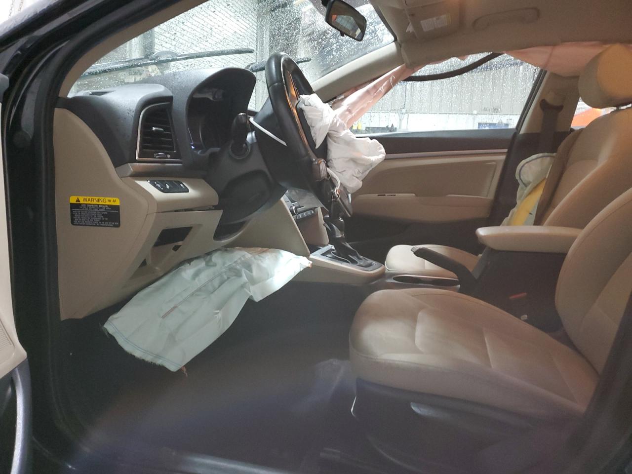 2017 Hyundai Elantra VIN KMHD84LF8HU203543 Copart auction photo, front end / side damage thumbnail 7