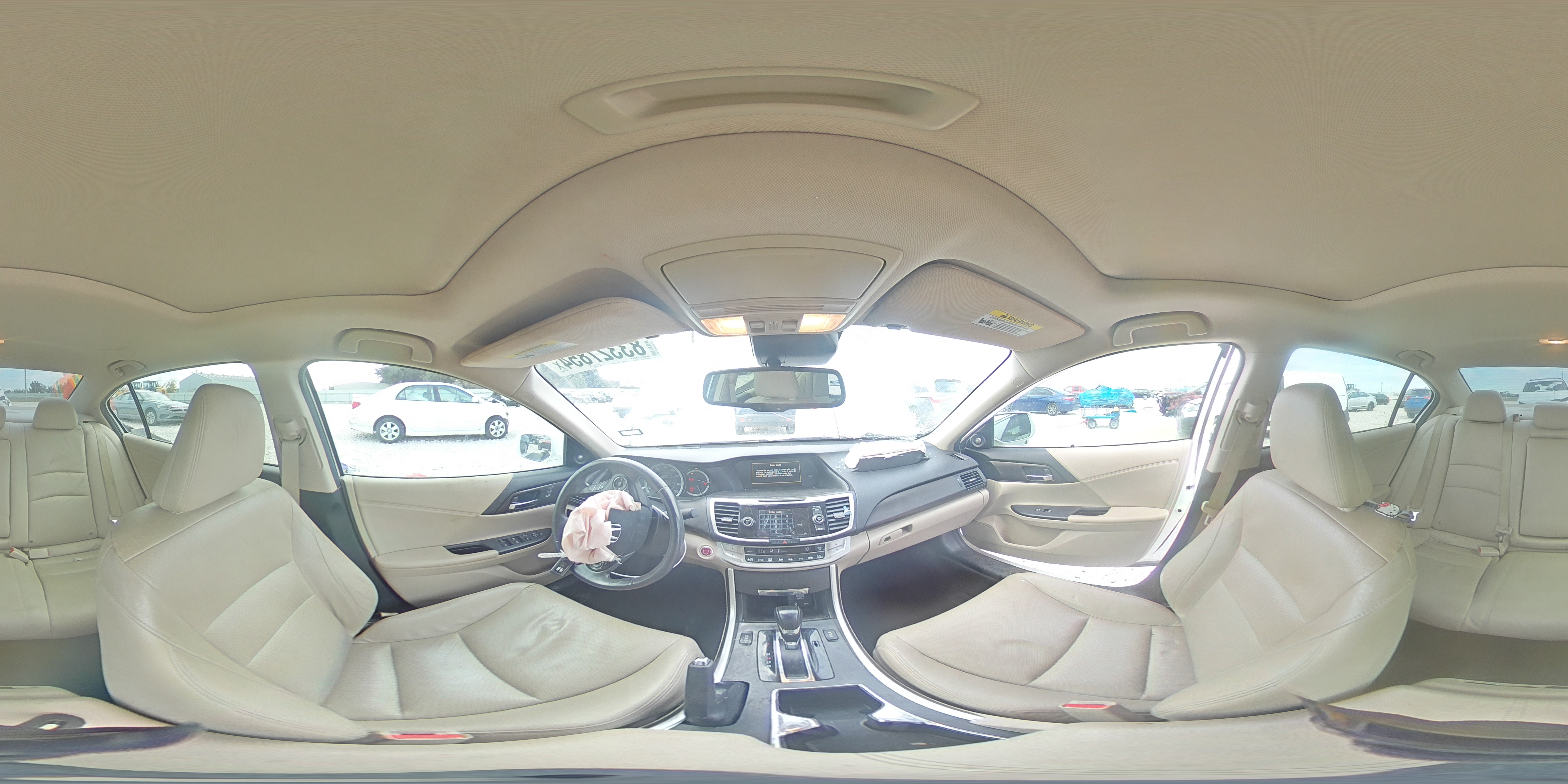 2014 Honda Accord VIN 1HGCR2F89EA119356 Copart auction photo, front end / side damage thumbnail 13
