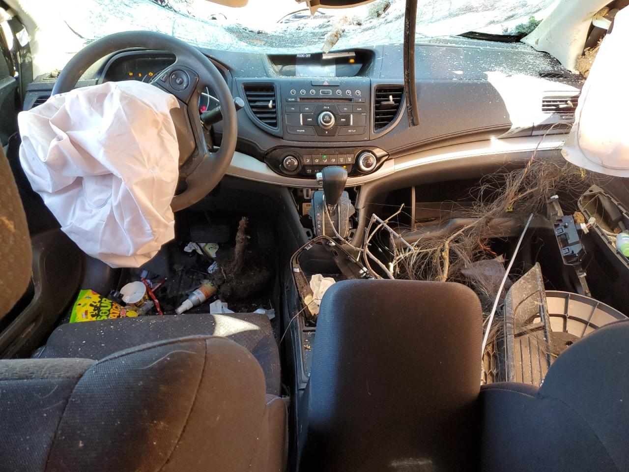 2016 Honda CR-V VIN 2HKRM3H44GH555020 Copart auction photo, rollover damage thumbnail 8