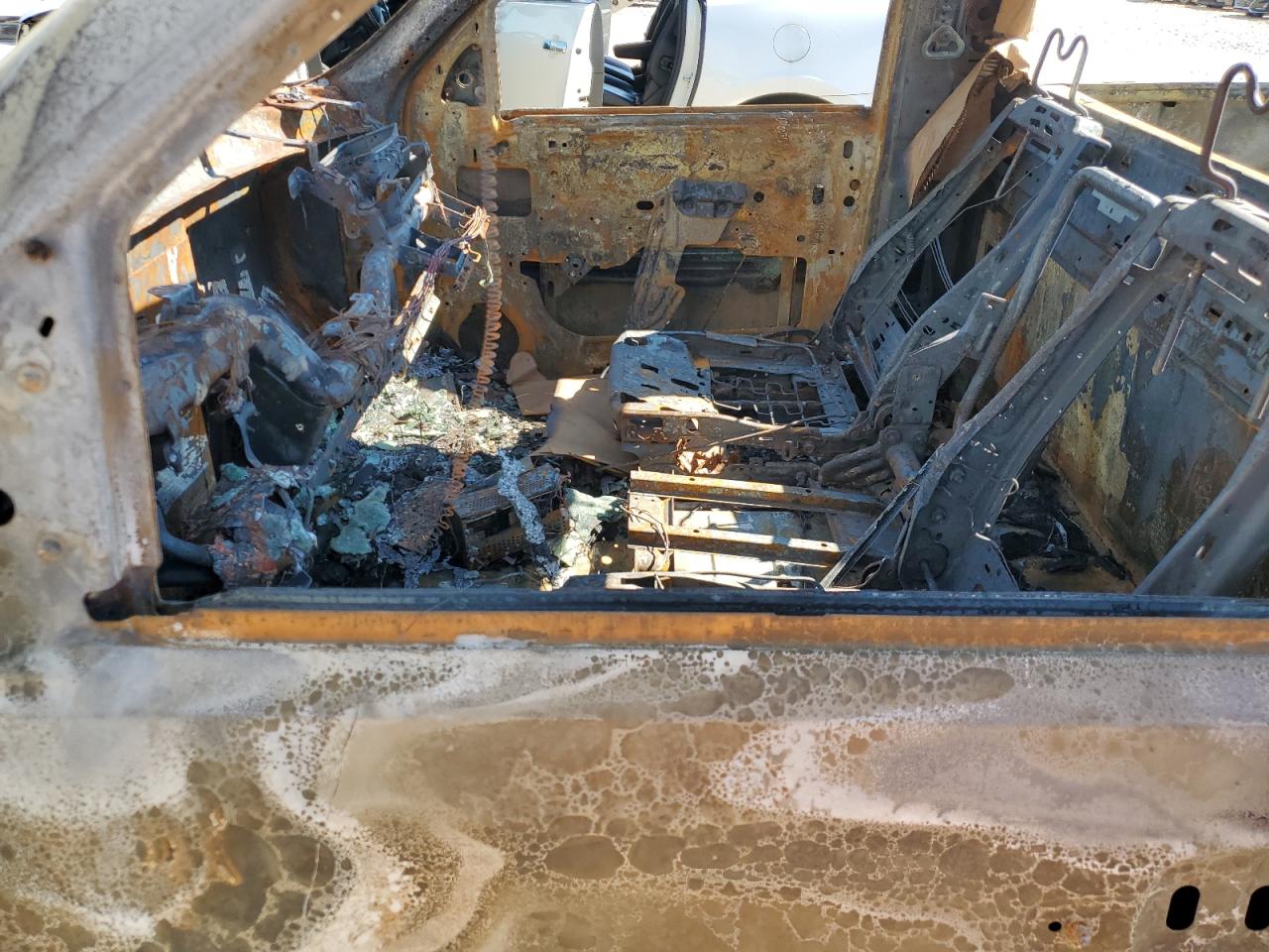 2008 Chevrolet Silverado VIN 1GCHC24K48E216997 Copart auction photo, burn damage thumbnail 7