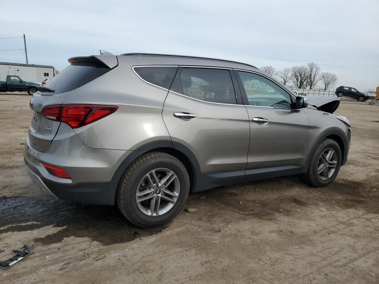 2018 Hyundai Santa Fe VIN 5NMZU3LBXJH052571 Copart auction photo, front end damage thumbnail 3