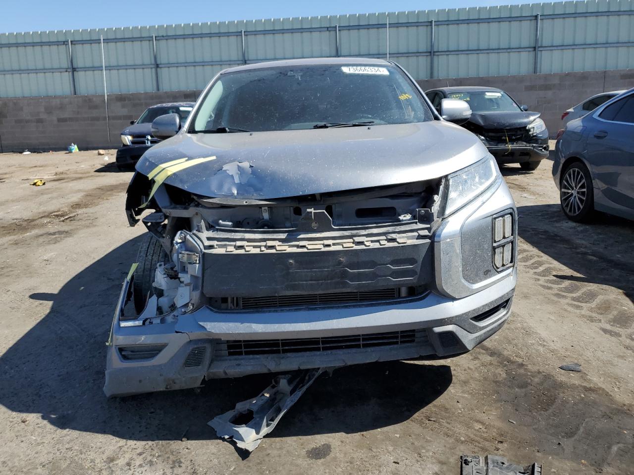 2020 Mitsubishi Outlander VIN JA4AP4AU9LU009408 Copart auction photo, front end / side damage thumbnail 5