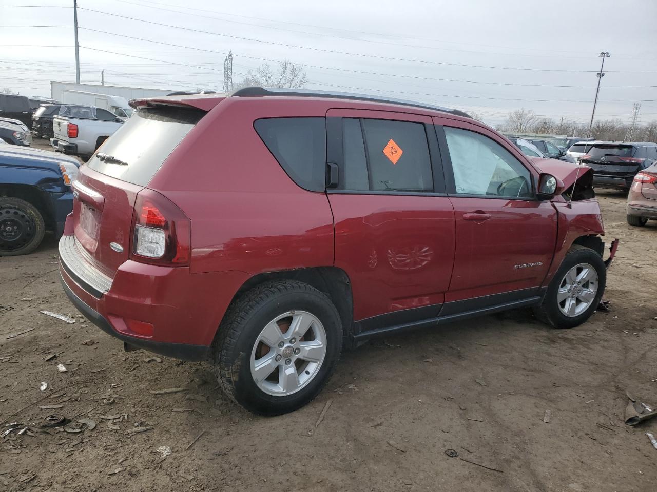 2017 Jeep Compass VIN 1C4NJCEA2HD206866 Copart auction photo, front end damage thumbnail 3