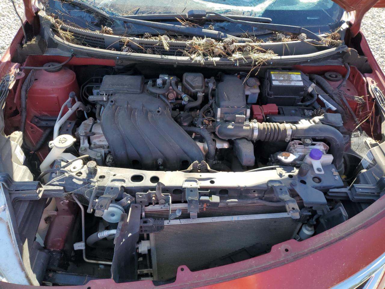 2017 Nissan Versa VIN 3N1CN7AP9HK458694 Copart auction photo, front end / top/roof damage thumbnail 11