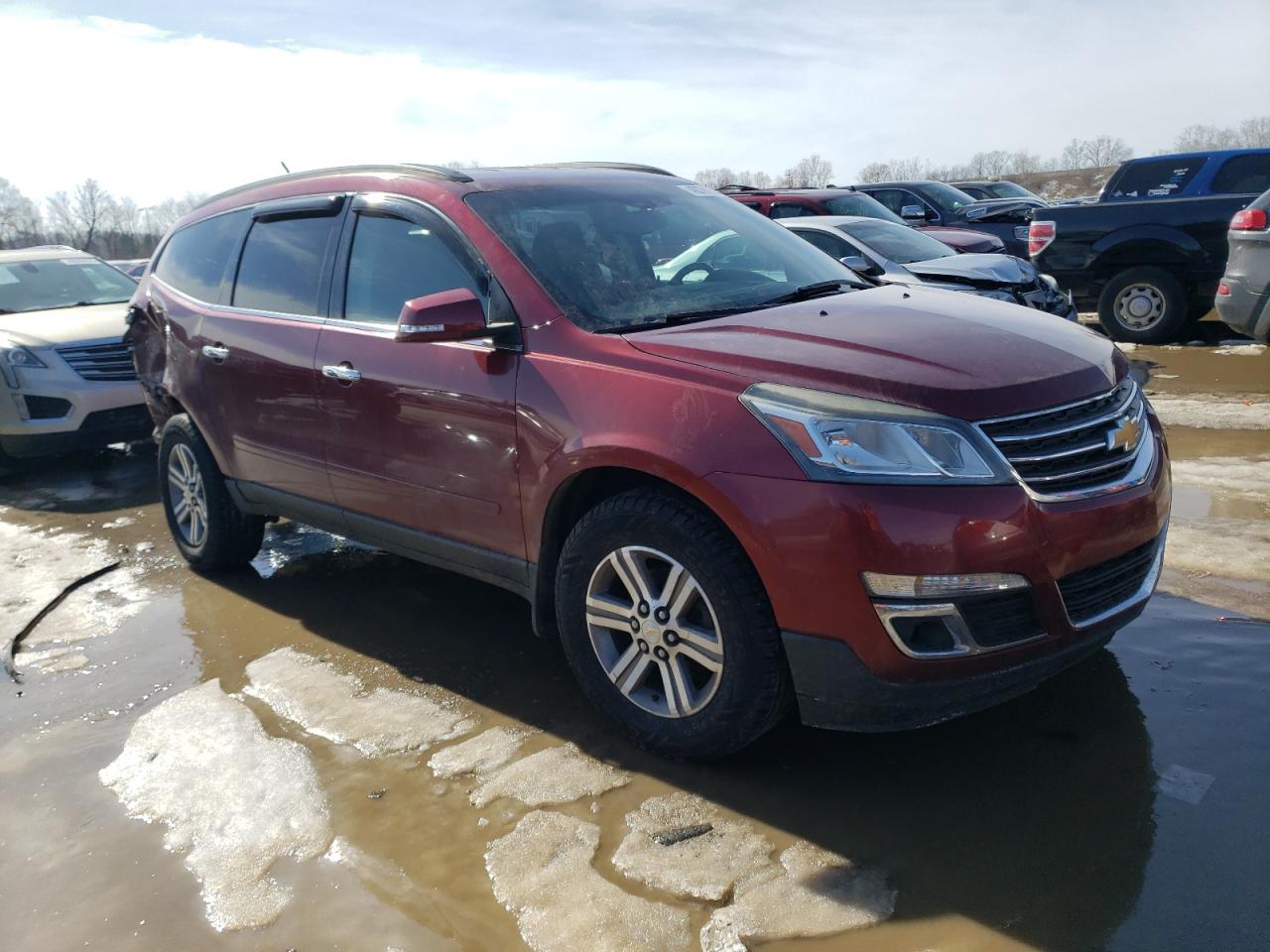 2015 Chevrolet Traverse VIN 1GNKVGKD2FJ140449 Copart auction photo, rear end damage thumbnail 4