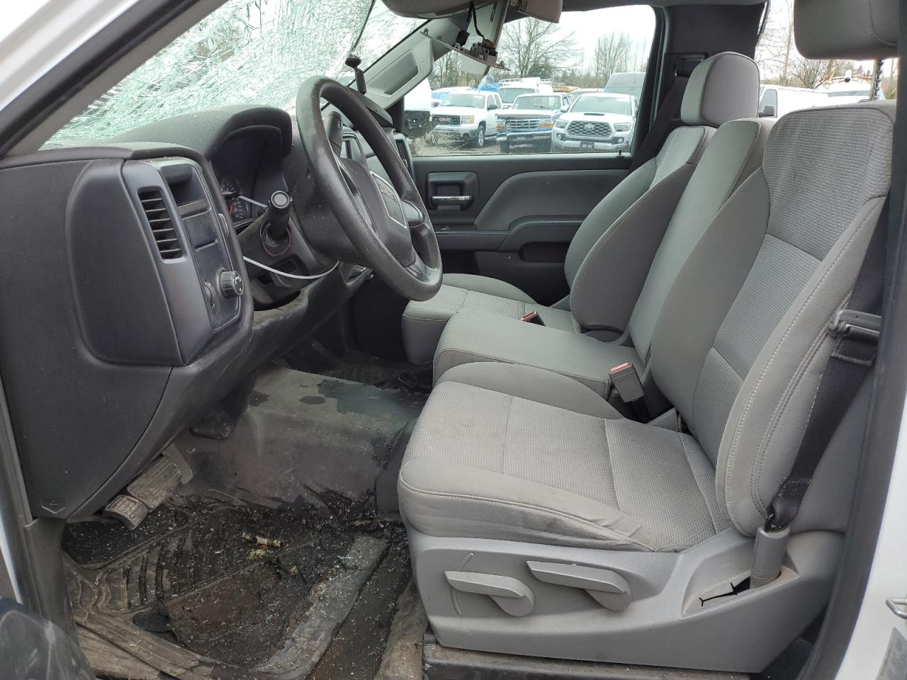 2018 GMC Sierra VIN 1GTN1LEH6JZ348885 Copart auction photo, top/roof / front end damage thumbnail 7