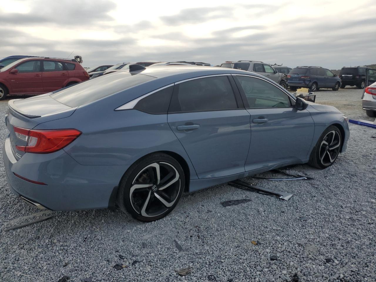 2022 Honda Accord VIN 1HGCV1F4XNA044962 Copart auction photo, side damage thumbnail 3