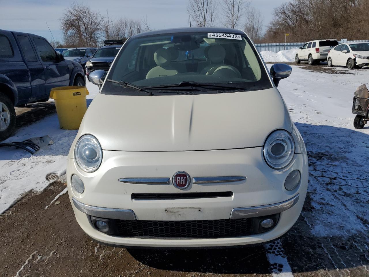 2017 Fiat 500 VIN 3C3CFFCR3HT634558 Copart auction photo, rear end / side damage thumbnail 5