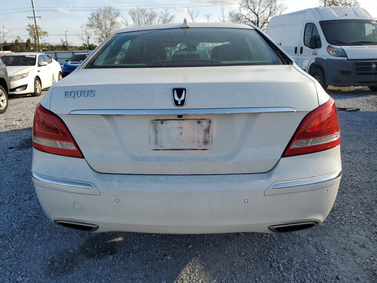 2013 Hyundai Equus VIN KMHGH4JH1DU066571 Copart auction photo, front end damage thumbnail 6