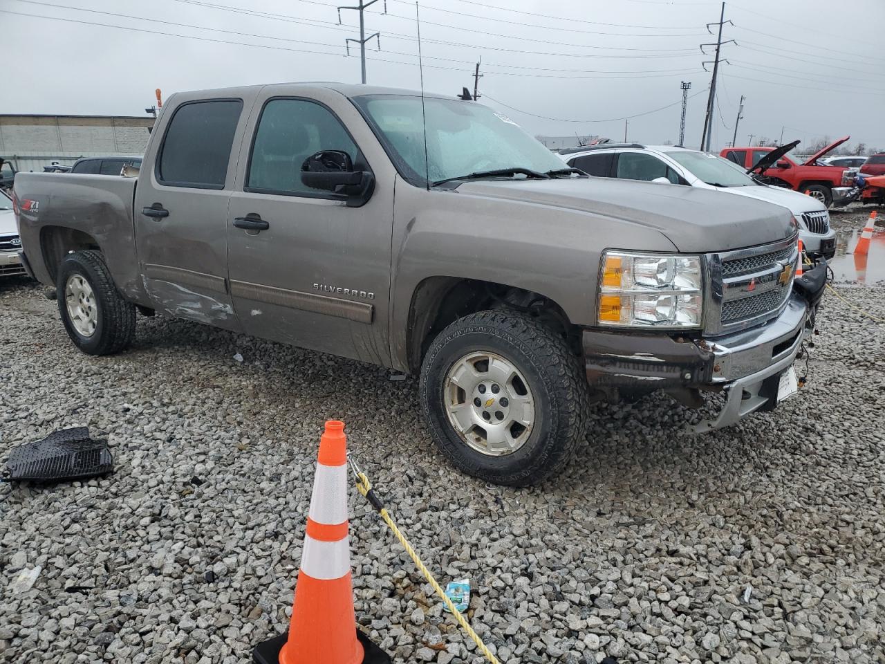 2013 Chevrolet Silverado VIN 3GCPKSE70DG279848 Copart auction photo, all over damage thumbnail 4