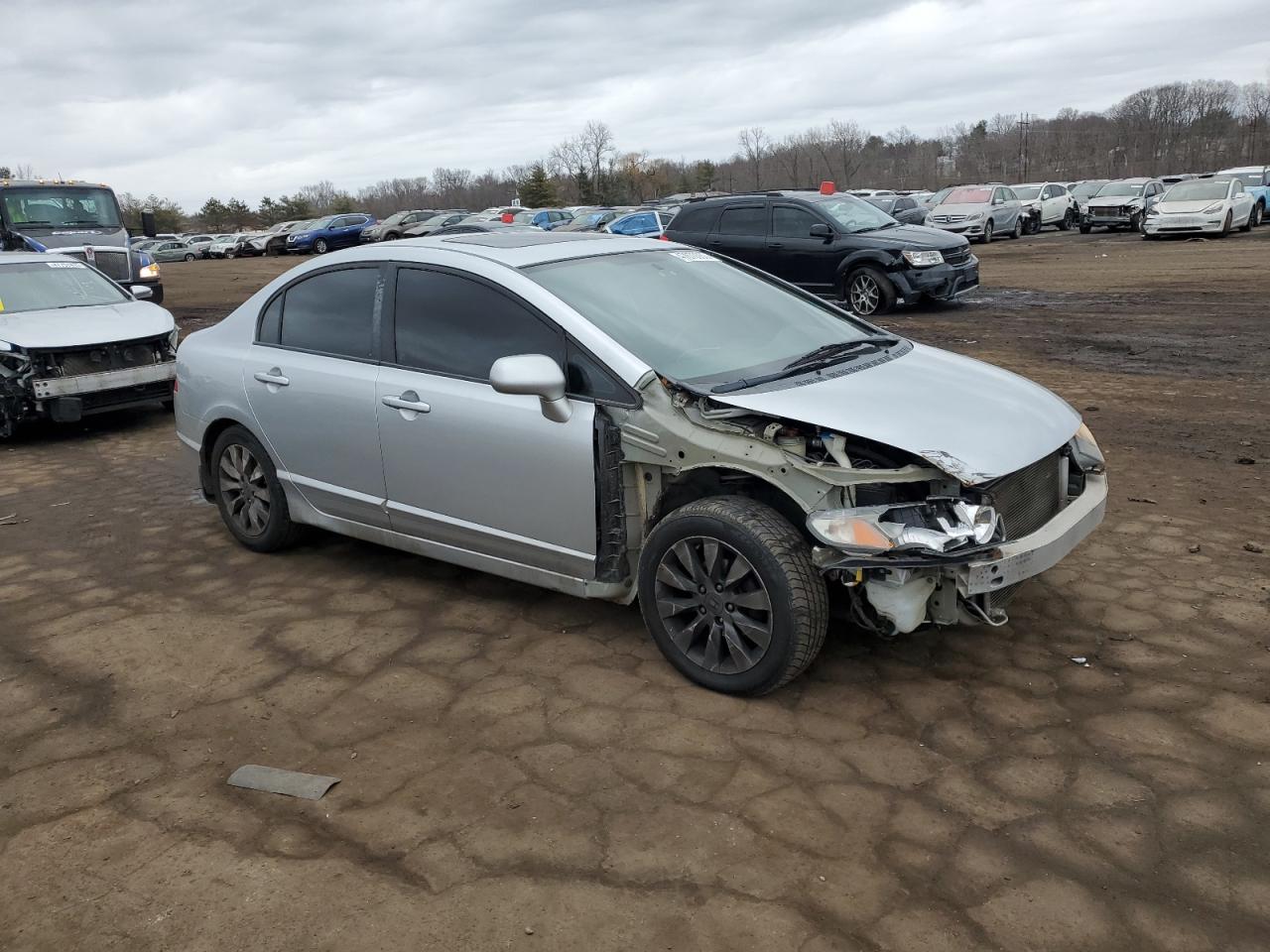 2009 Honda Civic VIN 2HGFA16929H316125 Copart auction photo, front end damage thumbnail 4