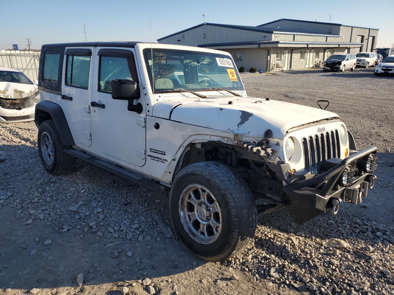 2010 Jeep Wrangler VIN 1J4BA3H19AL105182 Copart auction photo, side / rear end damage thumbnail 4