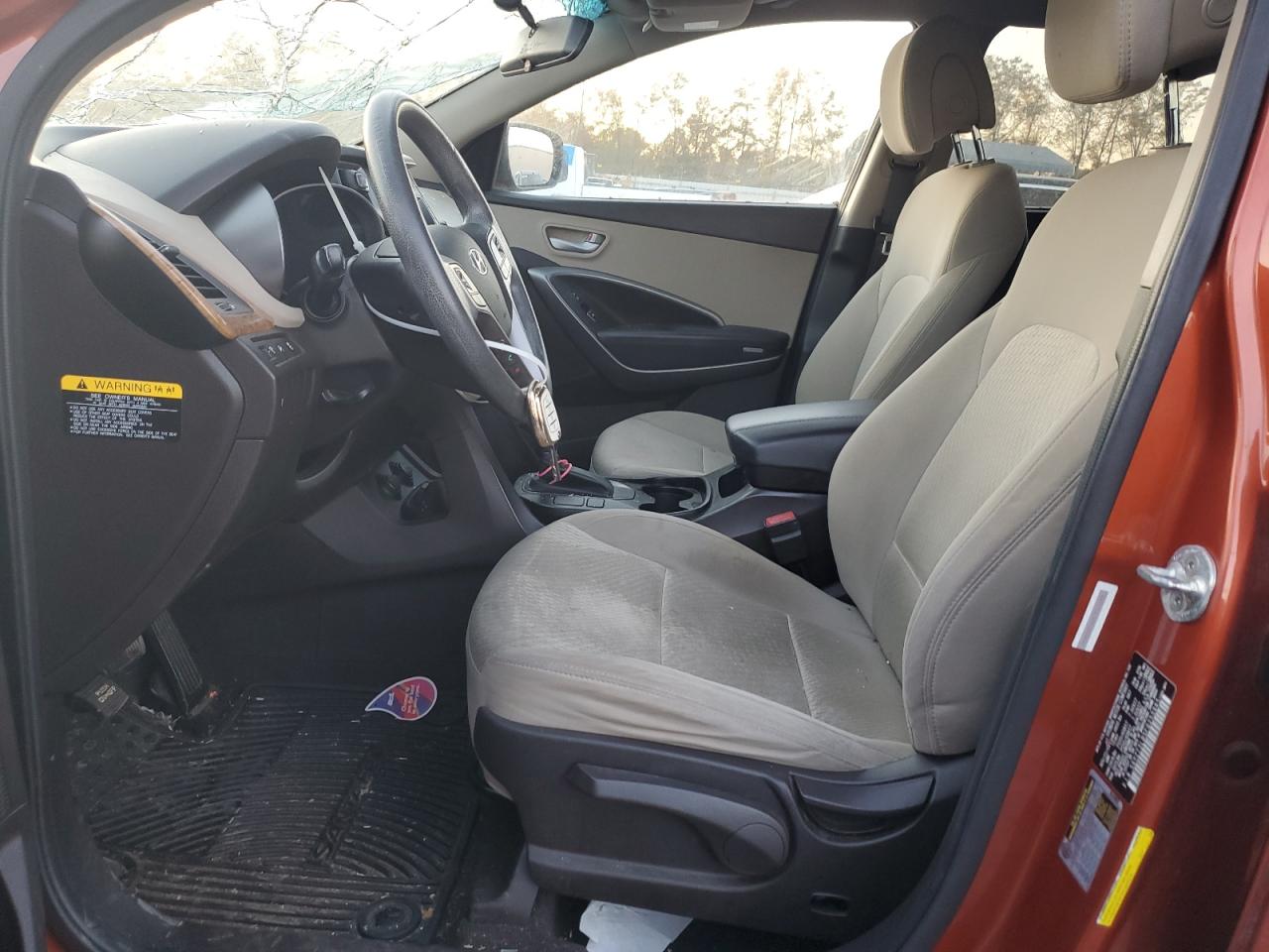 2015 Hyundai Santa Fe VIN 5XYZT3LB5FG253945 Copart auction photo, top/roof / front end damage thumbnail 7