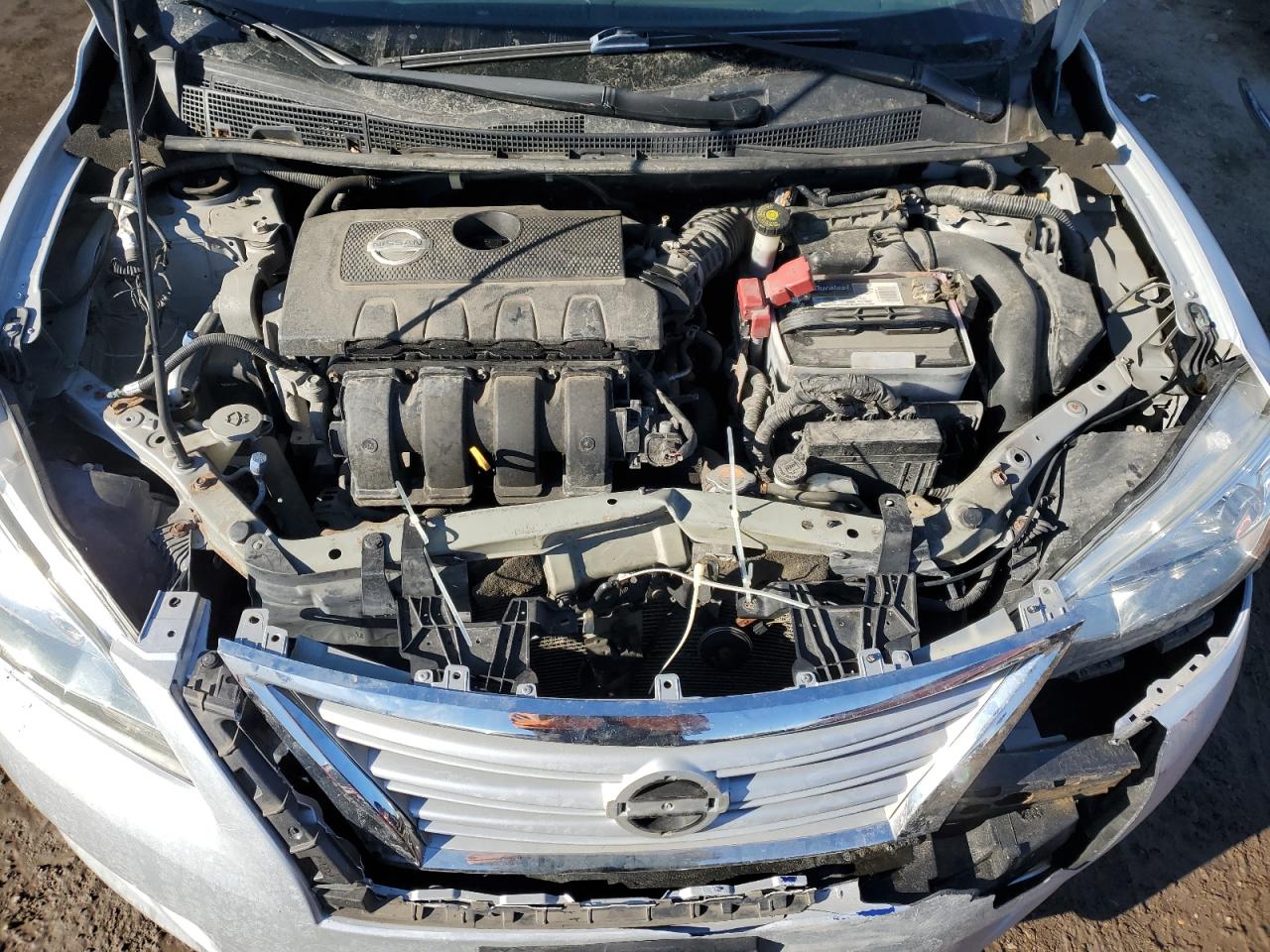 2014 Nissan Sentra VIN 3N1AB7AP7EL628198 Copart auction photo, front end damage thumbnail 11