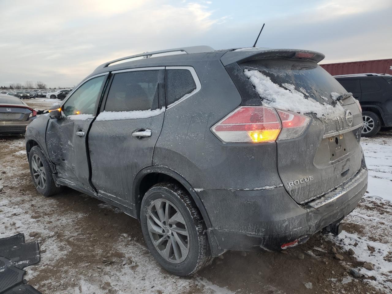 2014 Nissan Rogue VIN 5N1AT2MV7EC849508 Copart auction photo, side damage thumbnail 2