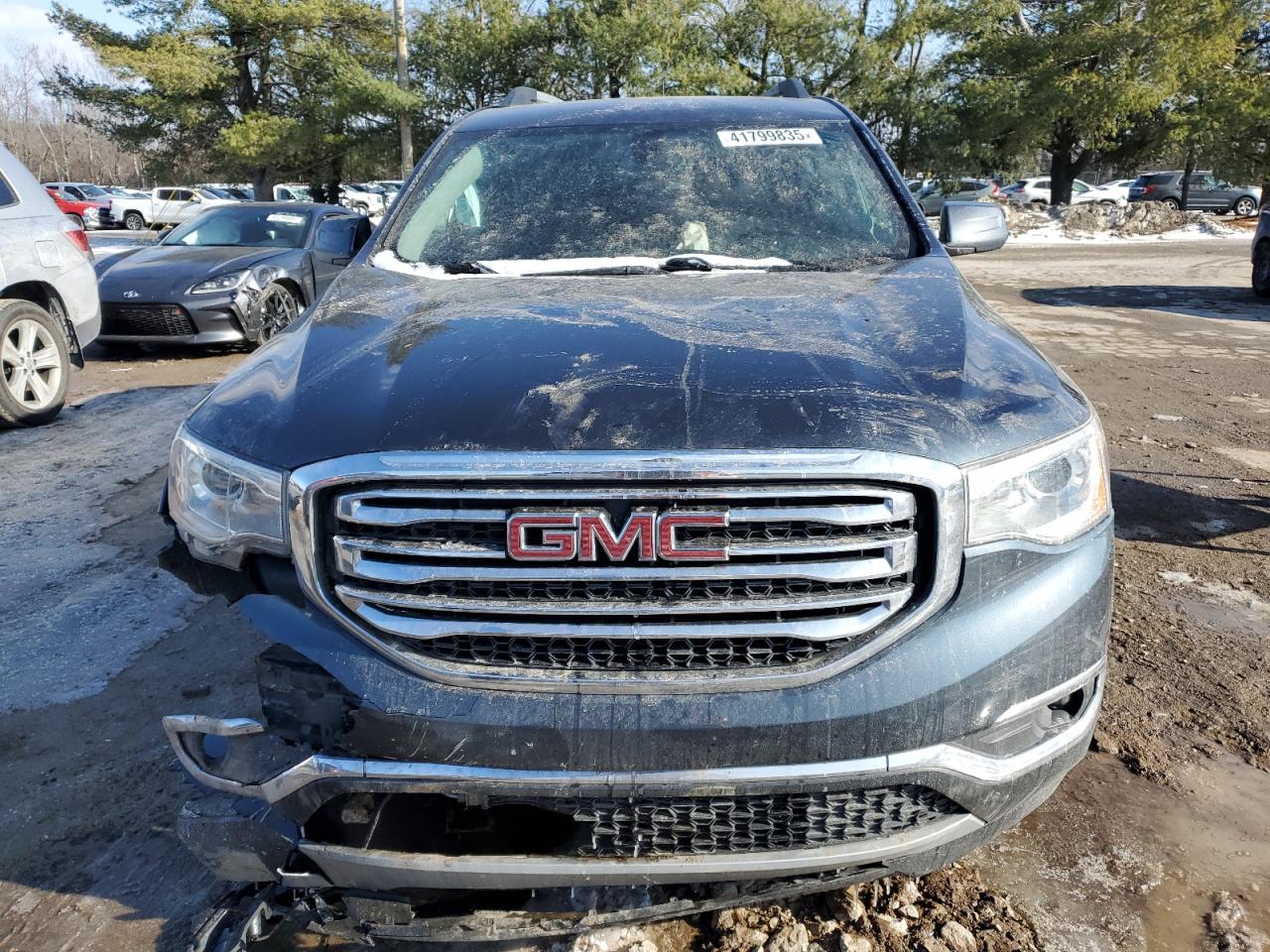 2019 GMC Acadia VIN 1GKKNMLS7KZ214940 Copart auction photo, front end / undercarriage damage thumbnail 5