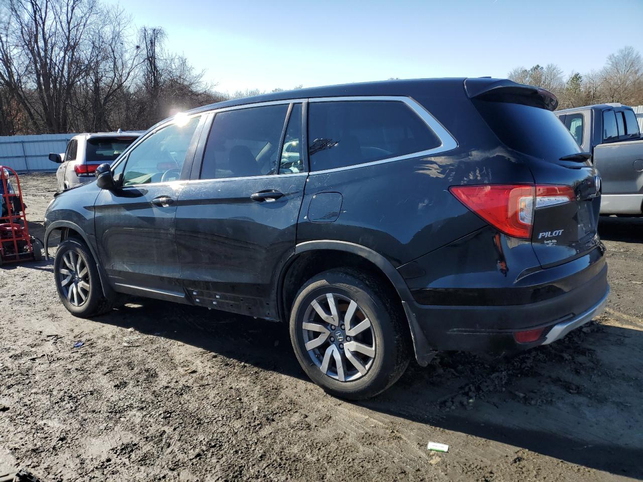 2019 Honda Pilot VIN 5FNYF6H35KB092522 Copart auction photo, front end / side damage thumbnail 2