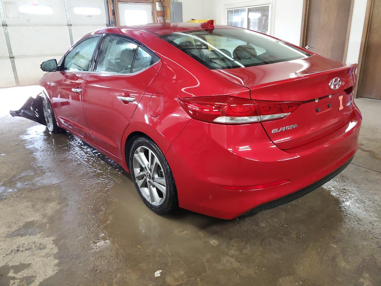 2017 Hyundai Elantra VIN KMHD84LF0HU211605 Copart auction photo, front end damage thumbnail 2