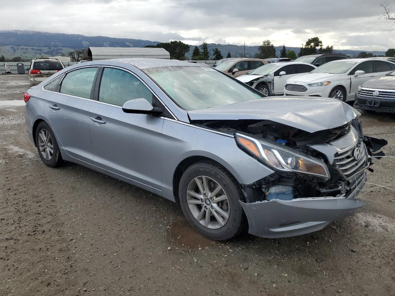 2017 Hyundai Sonata VIN 5NPE24AF8HH525168 Copart auction photo, front end damage thumbnail 4