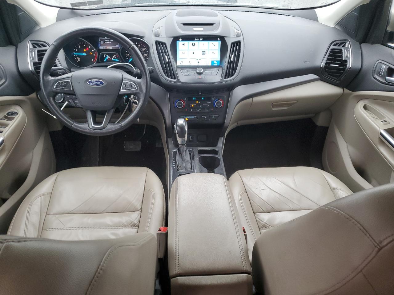 2018 Ford Escape VIN 1FMCU9HD1JUA47427 Copart auction photo, front end / undercarriage damage thumbnail 8