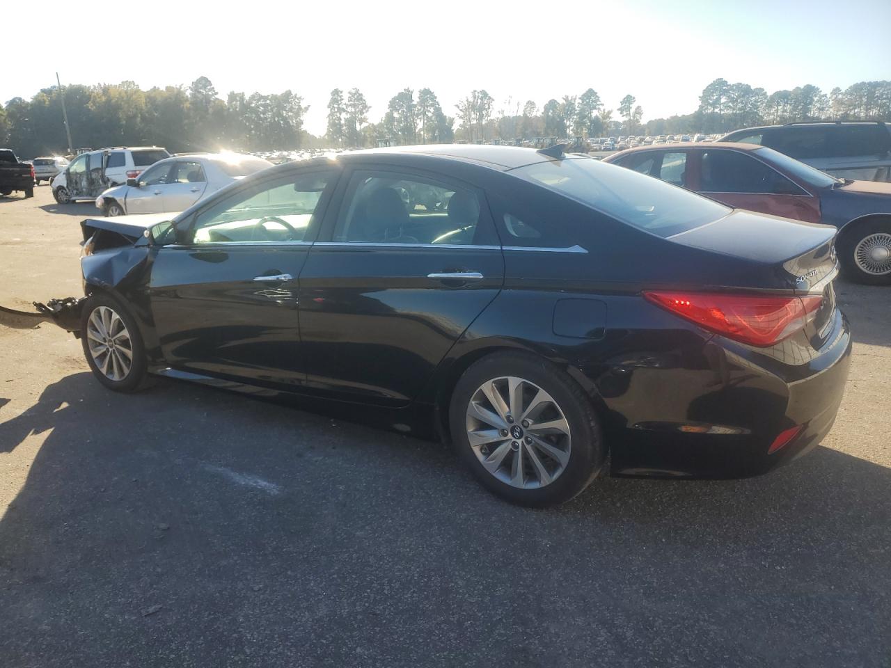 2014 Hyundai Sonata VIN 5NPEC4ACXEH851357 Copart auction photo, front end damage thumbnail 2