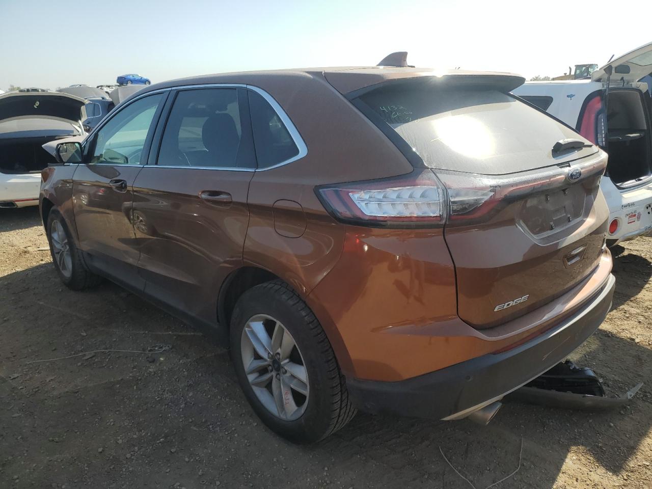 2017 Ford Edge VIN 2FMPK4J85HBB19317 Copart auction photo, front end / side damage thumbnail 2