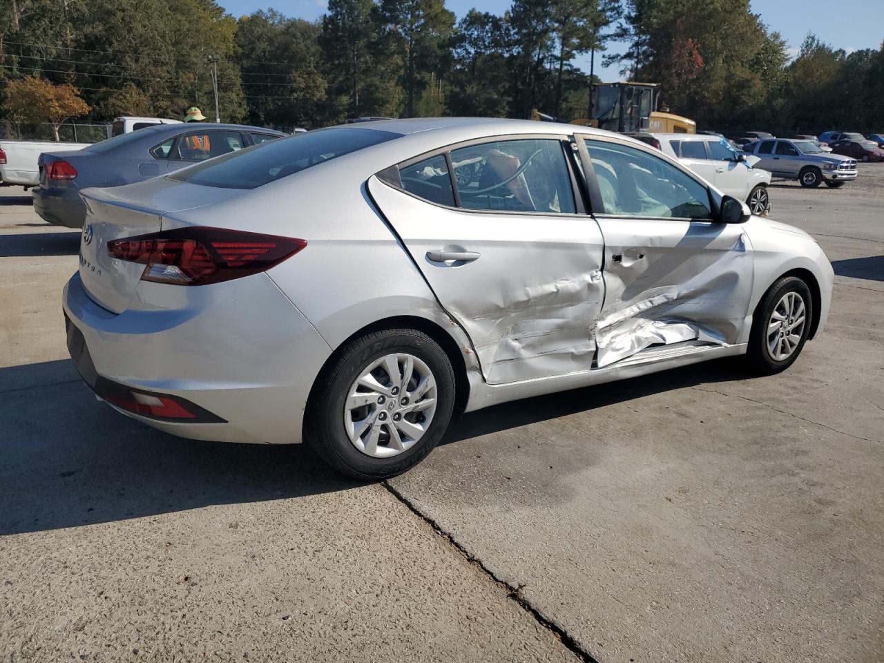 2020 Hyundai Elantra VIN 5NPD74LF5LH539743 Copart auction photo, side damage thumbnail 3