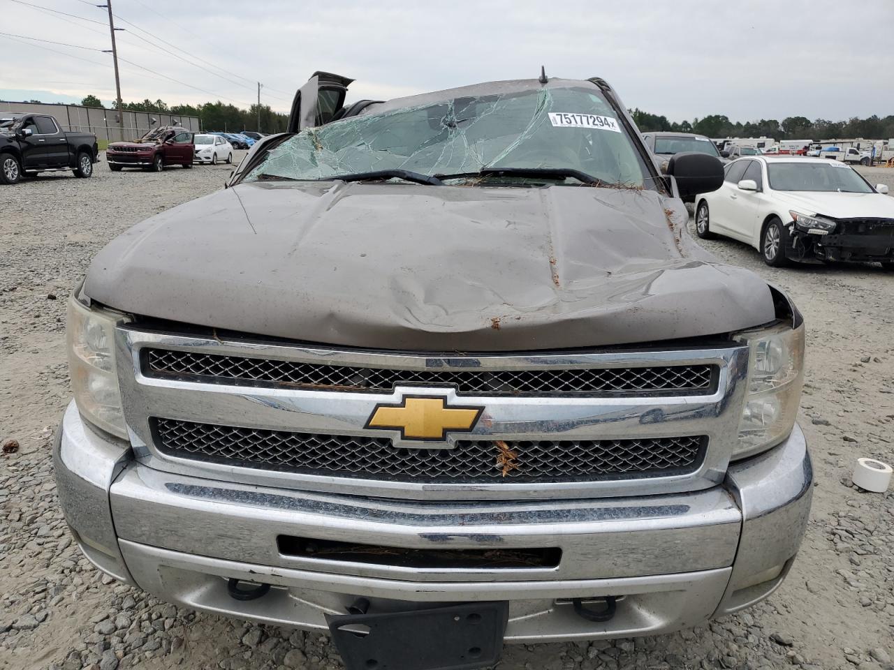 2012 Chevrolet Silverado VIN 3GCPKSE7XCG221390 Copart auction photo, all over damage thumbnail 11