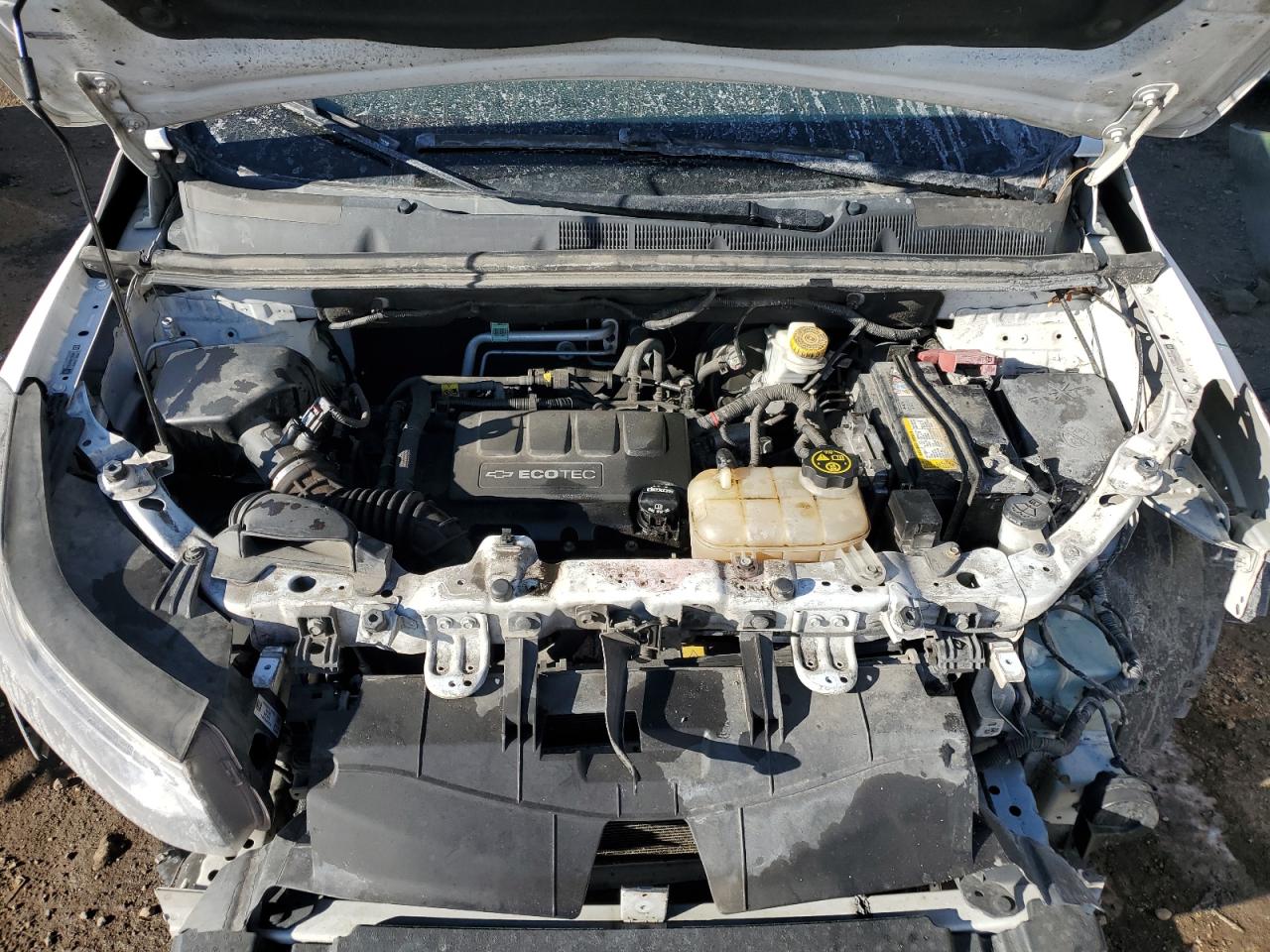 2019 Chevrolet Trax VIN 3GNCJKSB5KL131474 Copart auction photo, front end / undercarriage damage thumbnail 11