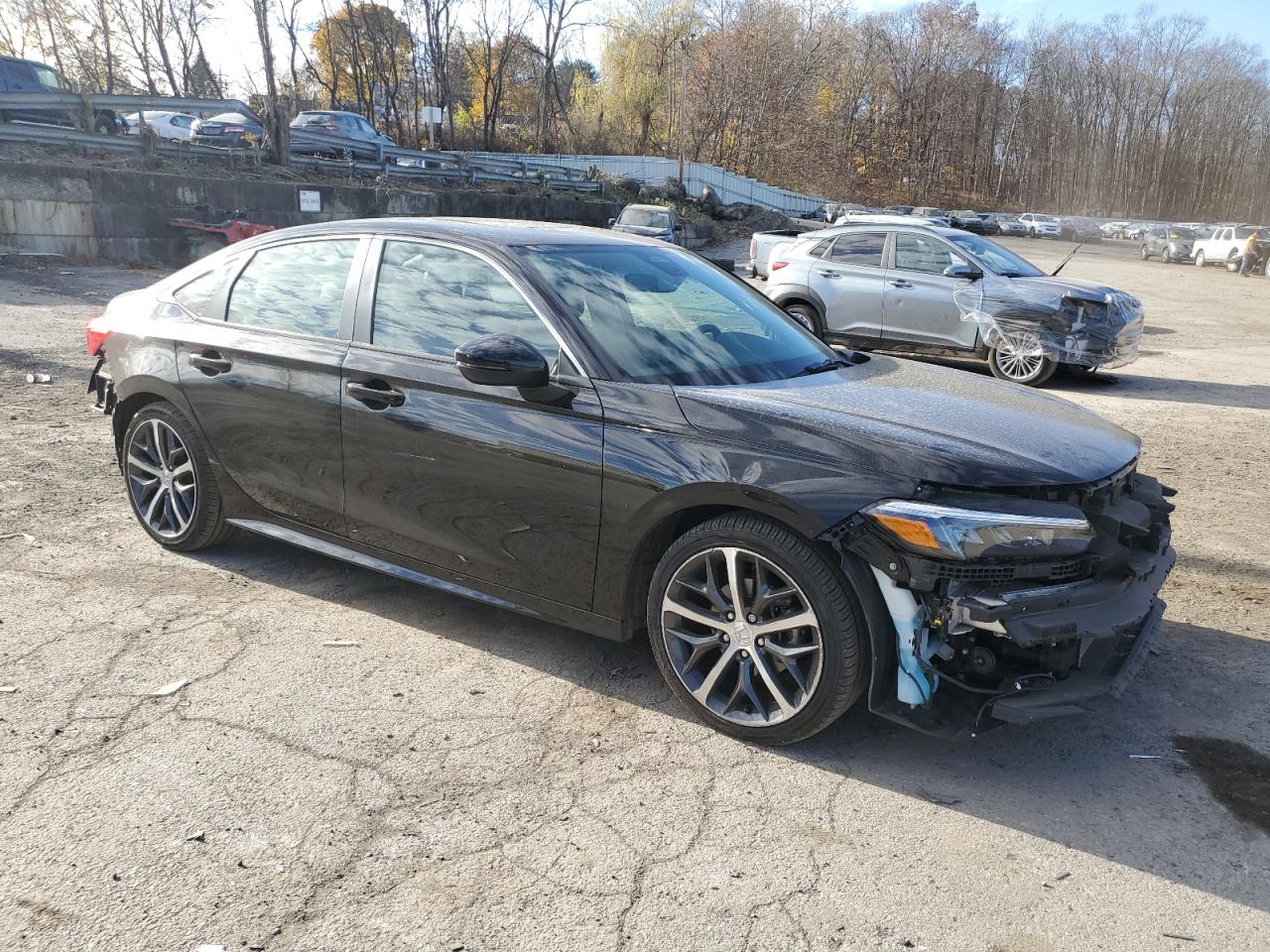 2022 Honda Civic VIN 2HGFE1F95NH302735 Copart auction photo, front end / rear end damage thumbnail 4