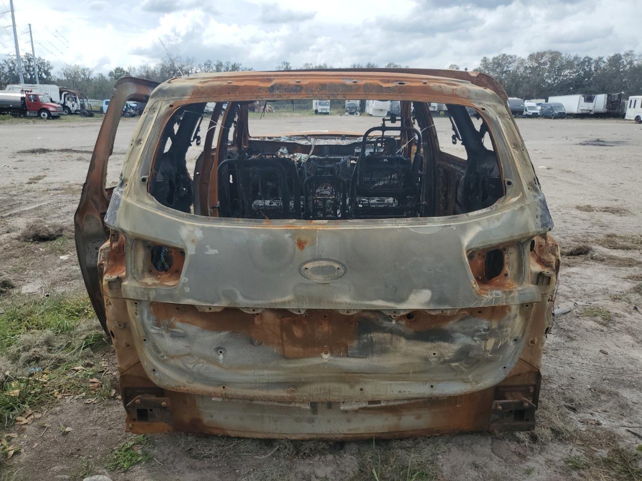 2017 KIA Sedona VIN KNDMB5C13H6328194 Copart auction photo, burn damage thumbnail 6