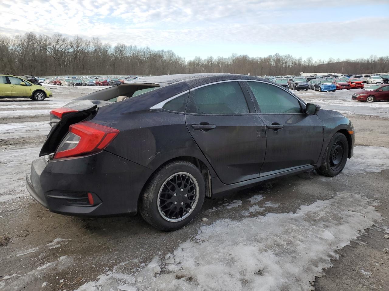 2016 Honda Civic VIN 19XFC2F53GE089886 Copart auction photo, all over damage thumbnail 3