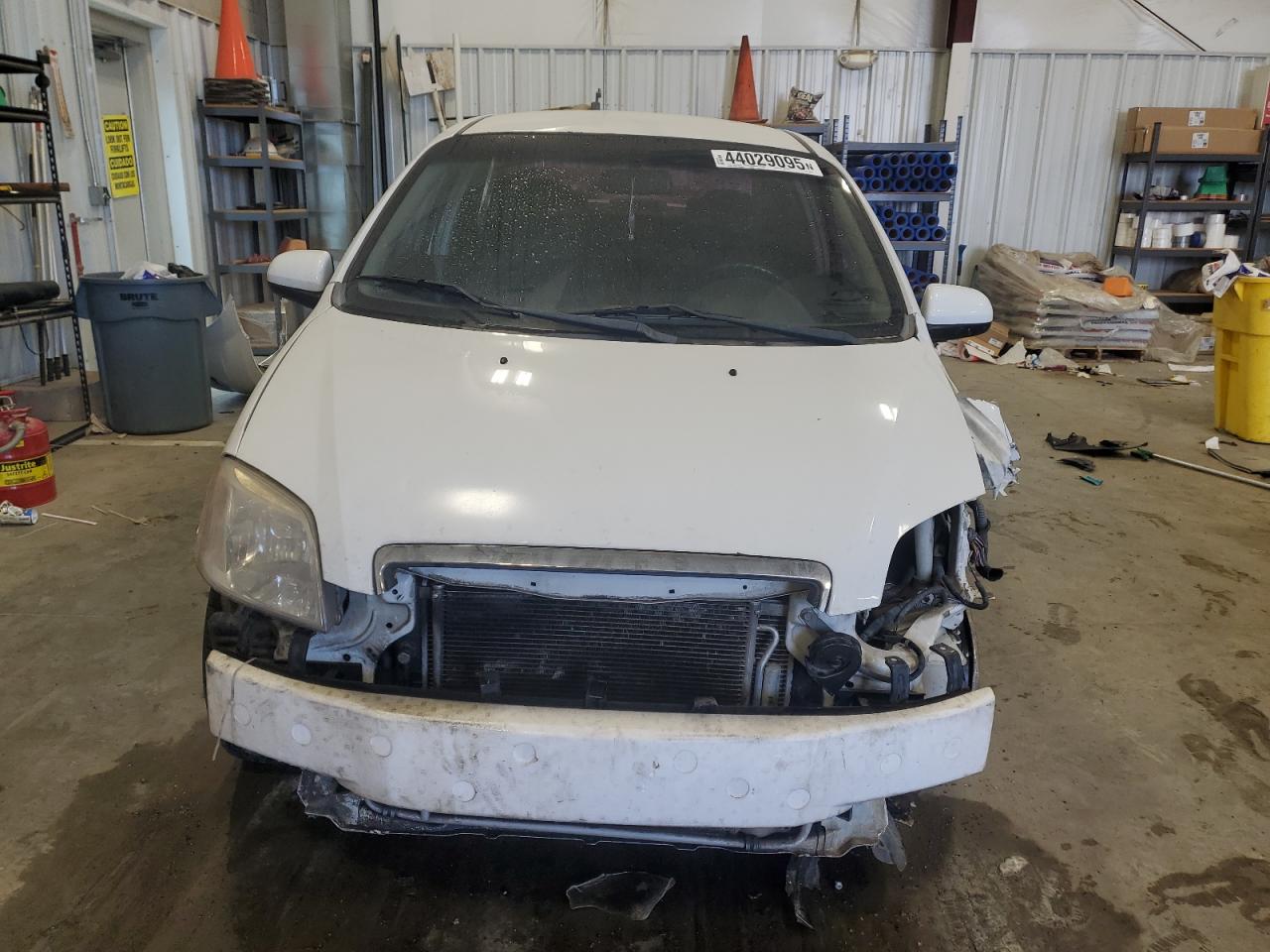 2011 Chevrolet Aveo VIN KL1TD5DE2BB122054 Copart auction photo, front end / side damage thumbnail 5