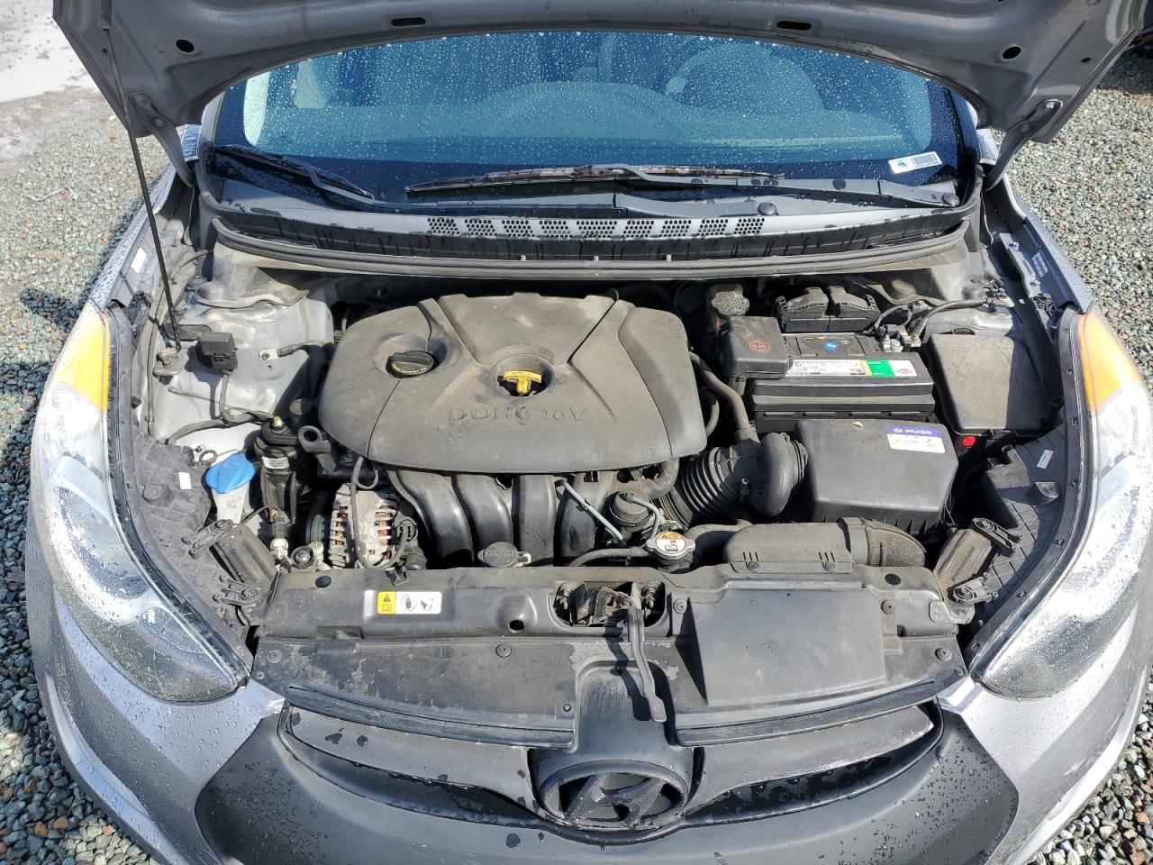 2013 Hyundai Elantra VIN KMHDH4AE8DU999229 Copart auction photo, side damage thumbnail 11