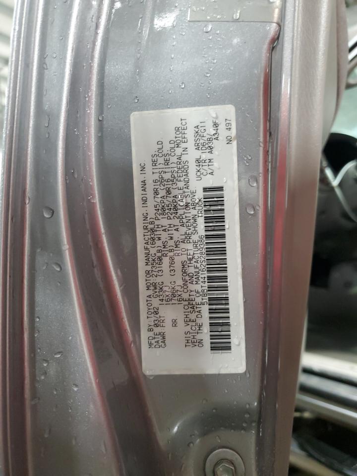 2002 Toyota Tundra VIN 5TBBT44162S289386 Copart auction photo, front end damage thumbnail 12